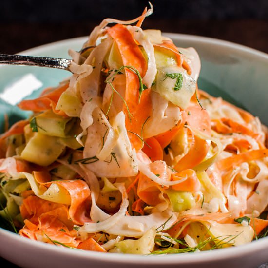 Fennel, Carrot & Zucchini Salad