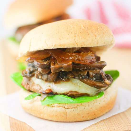 Caramelized Mushroom Turkey Sliders