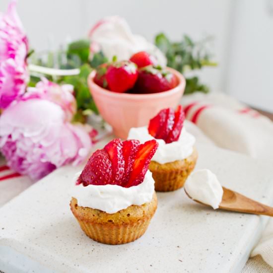 Strawberry Cake Muffins