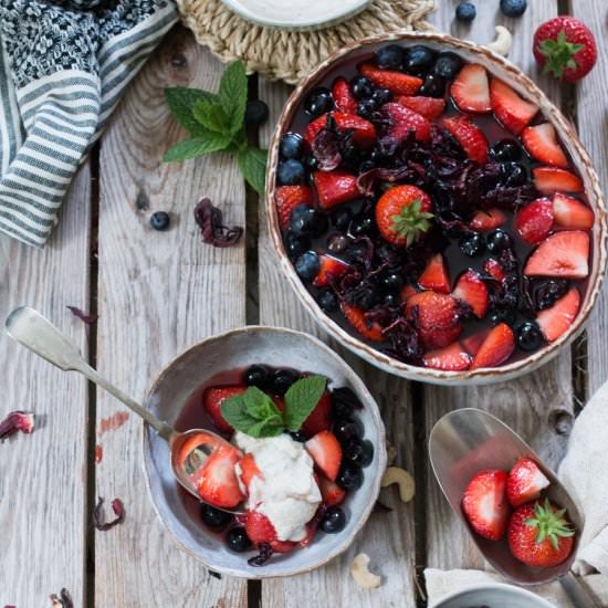 Hibiscus Poached Berries