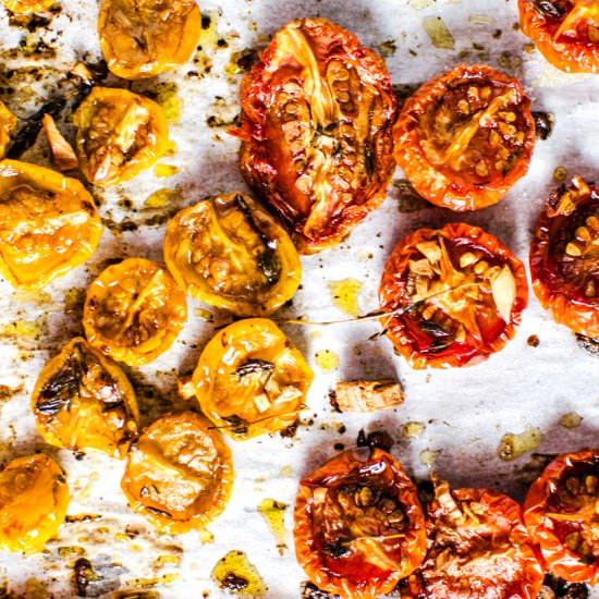 Juicy Slow Roasted Tomatoes