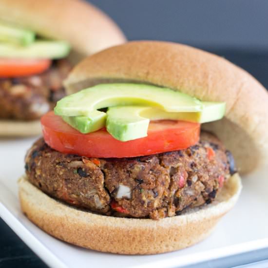 Southwest Black Bean Burger