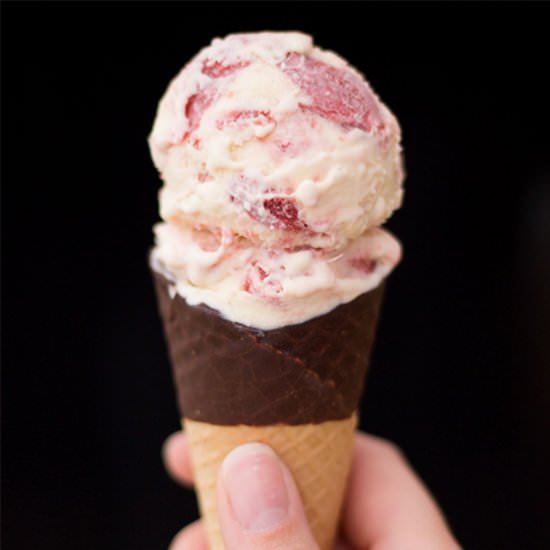 Rhubarb And Custard Ice Cream