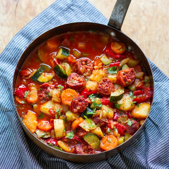 Spanish Chorizo & Vegetable Stew