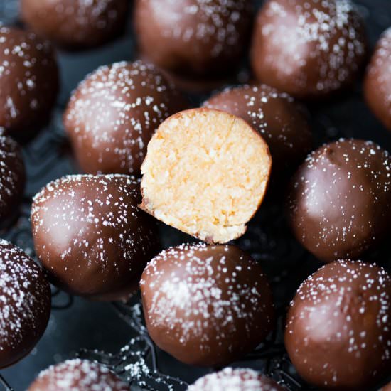 Peanut Banana Chocolate Truffles
