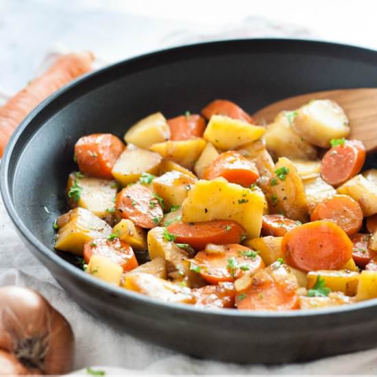 Honey Soy Glazed Carrots & Parsnips