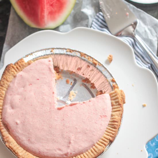 Watermelon Chiffon Pie