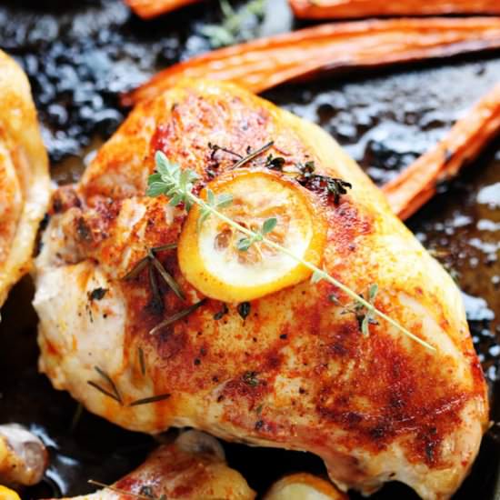 One Pan Herbed Lemon Chicken