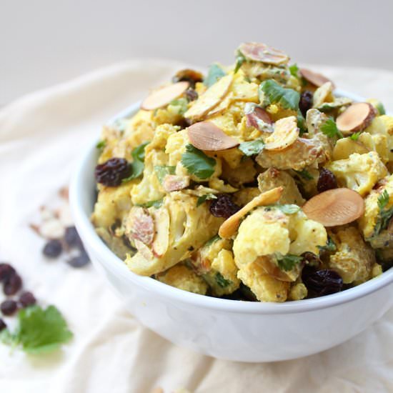 Roasted Curried Cauliflower Salad