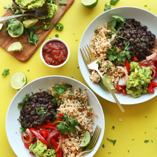 Cauliflower Rice Burrito Bowls