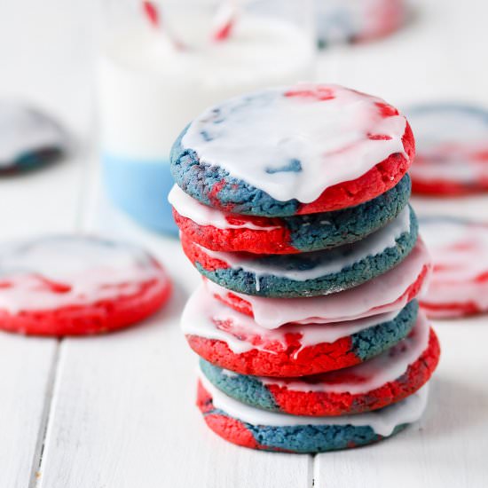 Red White and Blue Cookies