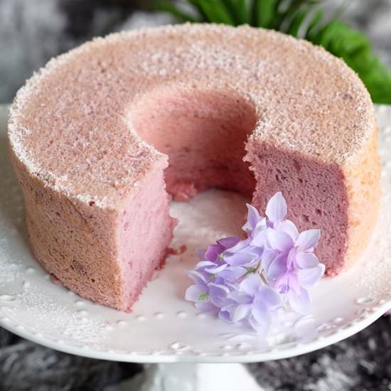Purple Sweet Potato Chiffon Cake