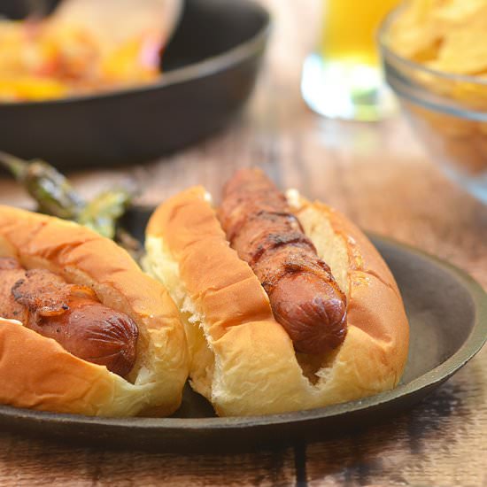 Bacon-Wrapped Hotdogs