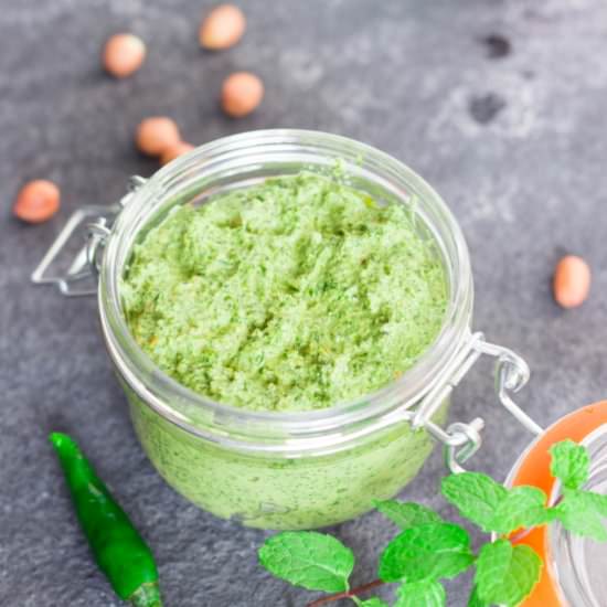 Mint Peanut Chutney