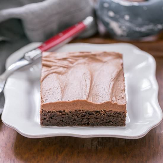 Frosted Cocoa Brownies