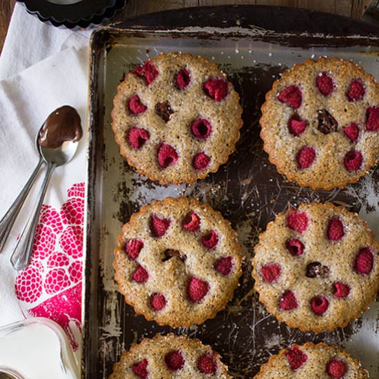 Raspberry Hazelnut Financiers