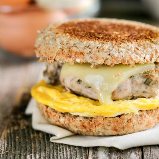 Freezer Friendly Breakfast Sandwich