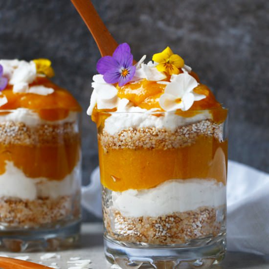 Mango Turmeric Amaranth Parfait