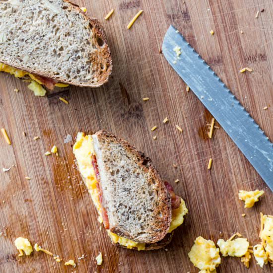 Breakfast Sandwich w/ Maple Mustard