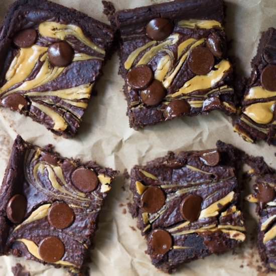 Peanut Butter Black Bean Brownies
