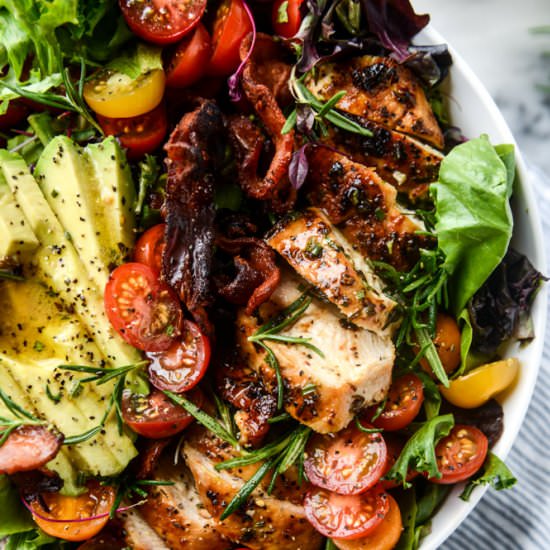 Chicken, Bacon and Avocado Salad