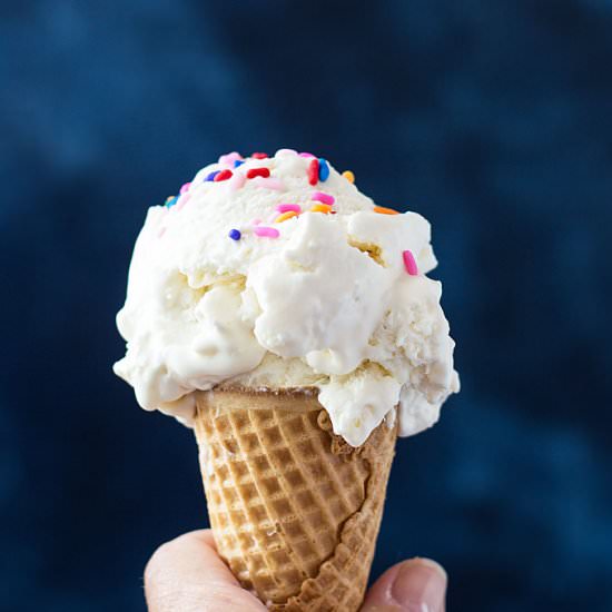 No-Churn Vanilla Ice Cream