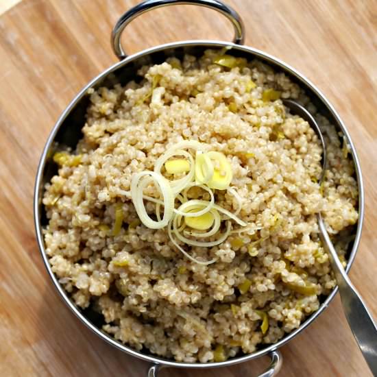 Coconut and Leek Quinoa