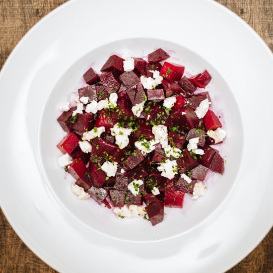 Roasted Beet and Goat Cheese Salad