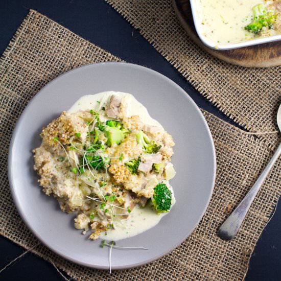 Chicken & Broccoli Quinoa Crumble