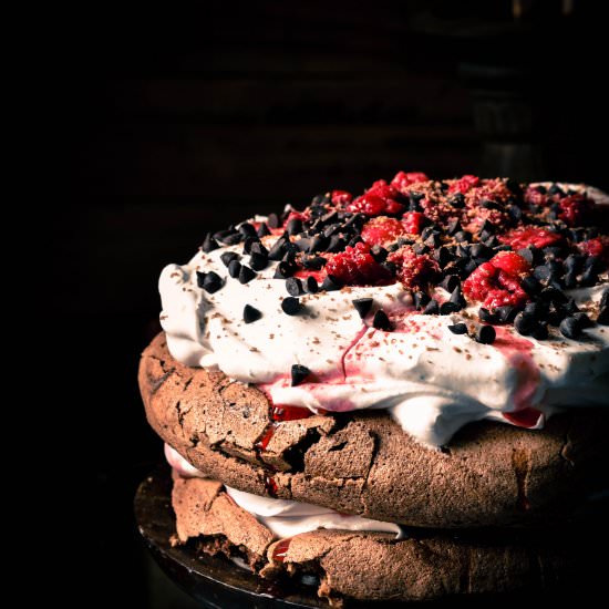 Chocolate Pavlova