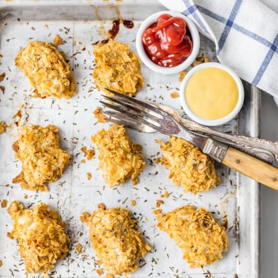 French Onion Chicken Nuggets