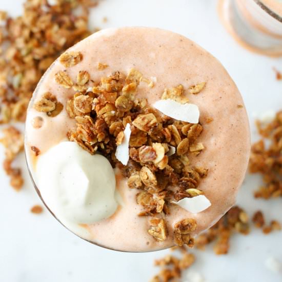 Carrot Cake Smoothie Parfaits