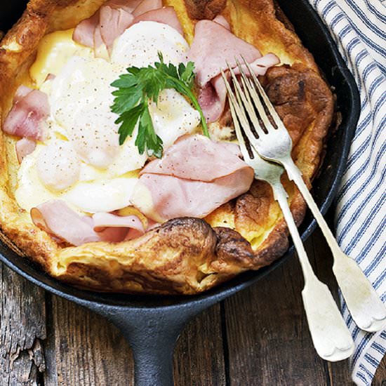 Eggs Benedict Dutch Baby