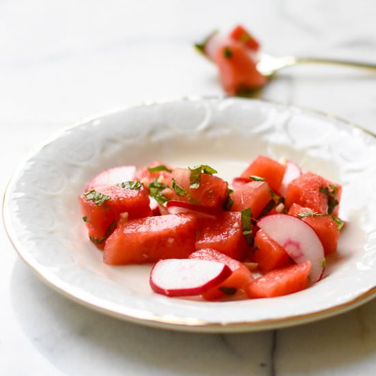 Watermelon Radish Salad