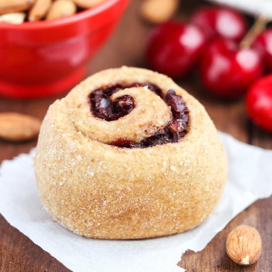 Whole Wheat Cherry Almond Rolls