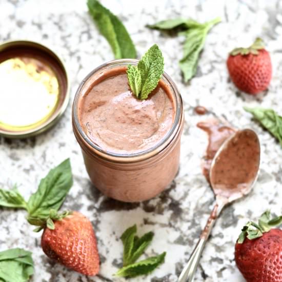 Strawberry, Mint and Basil Dressing