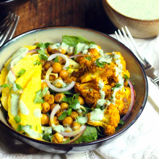 Roasted Turmeric Cauliflower Salad