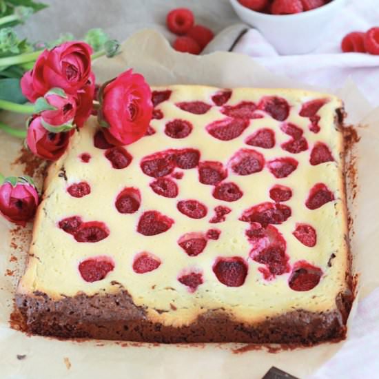 Raspberry Cheesecake Brownies