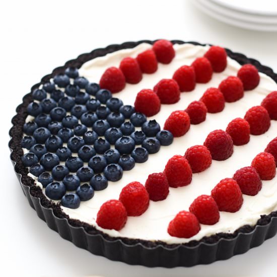 Flag Tart for Fourth of July