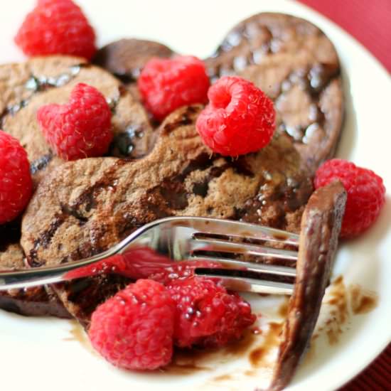 Chocolate Raspberry Heartcakes