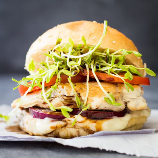 Easy Grilled Chicken Burger