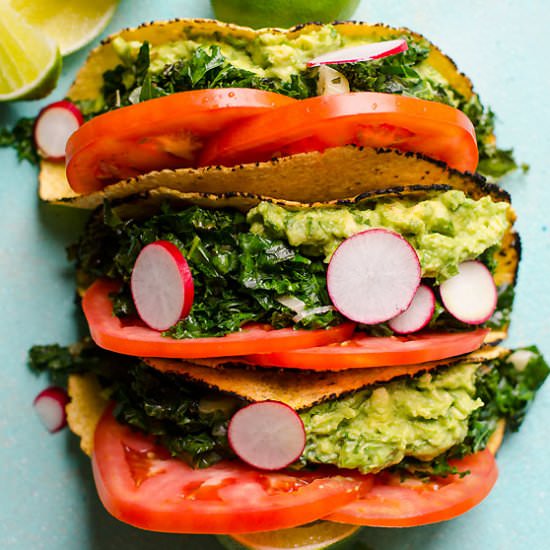 Farmers Market Kale Tacos