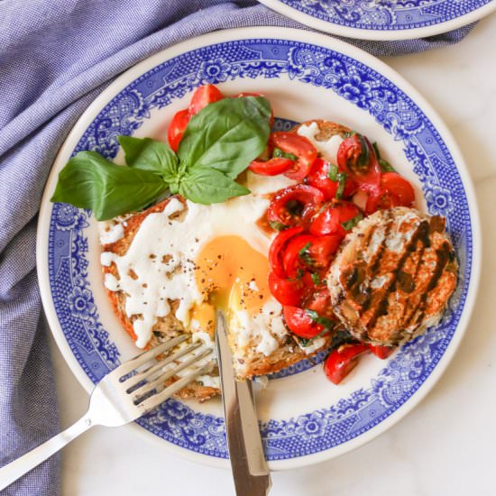 Caprese Egg-in-the-Hole