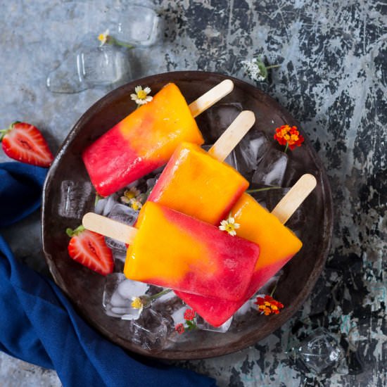 Strawberry Mango Popsicle