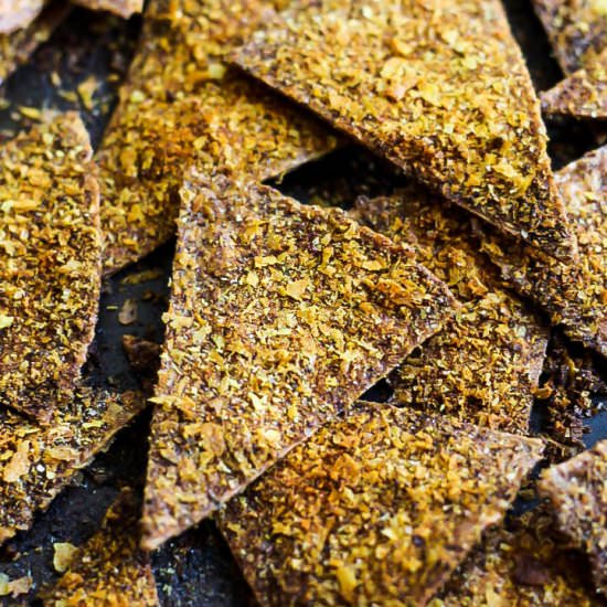 Easy Baked Vegan Doritos