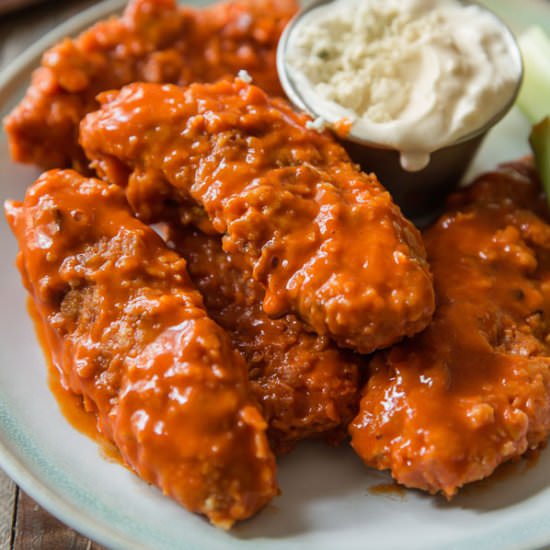 Crispy Baked Buffalo Chicken Finger