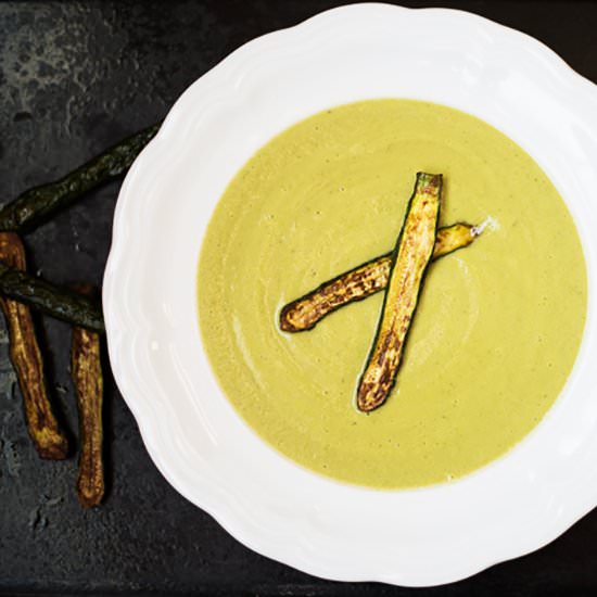 Roasted Baby Summer Squash Soup