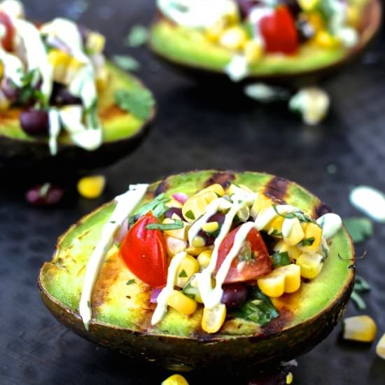 Grilled Stuffed Avocados