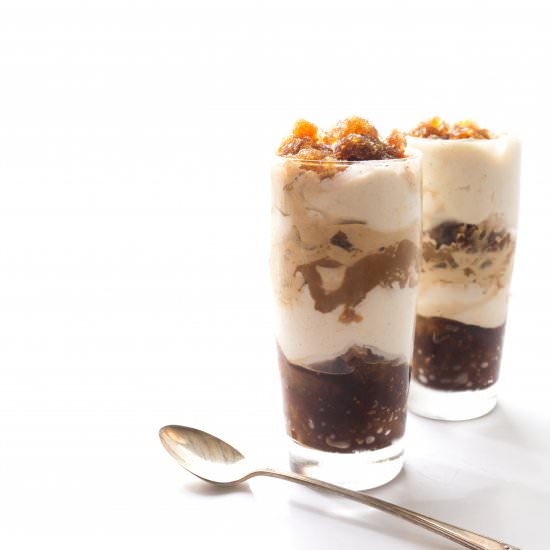 Iced Coffee Granita + Maple Creaam