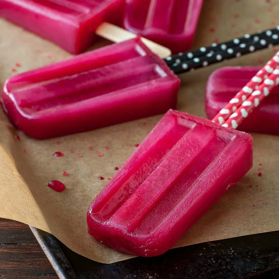 Green Tea Hibiscus Pops